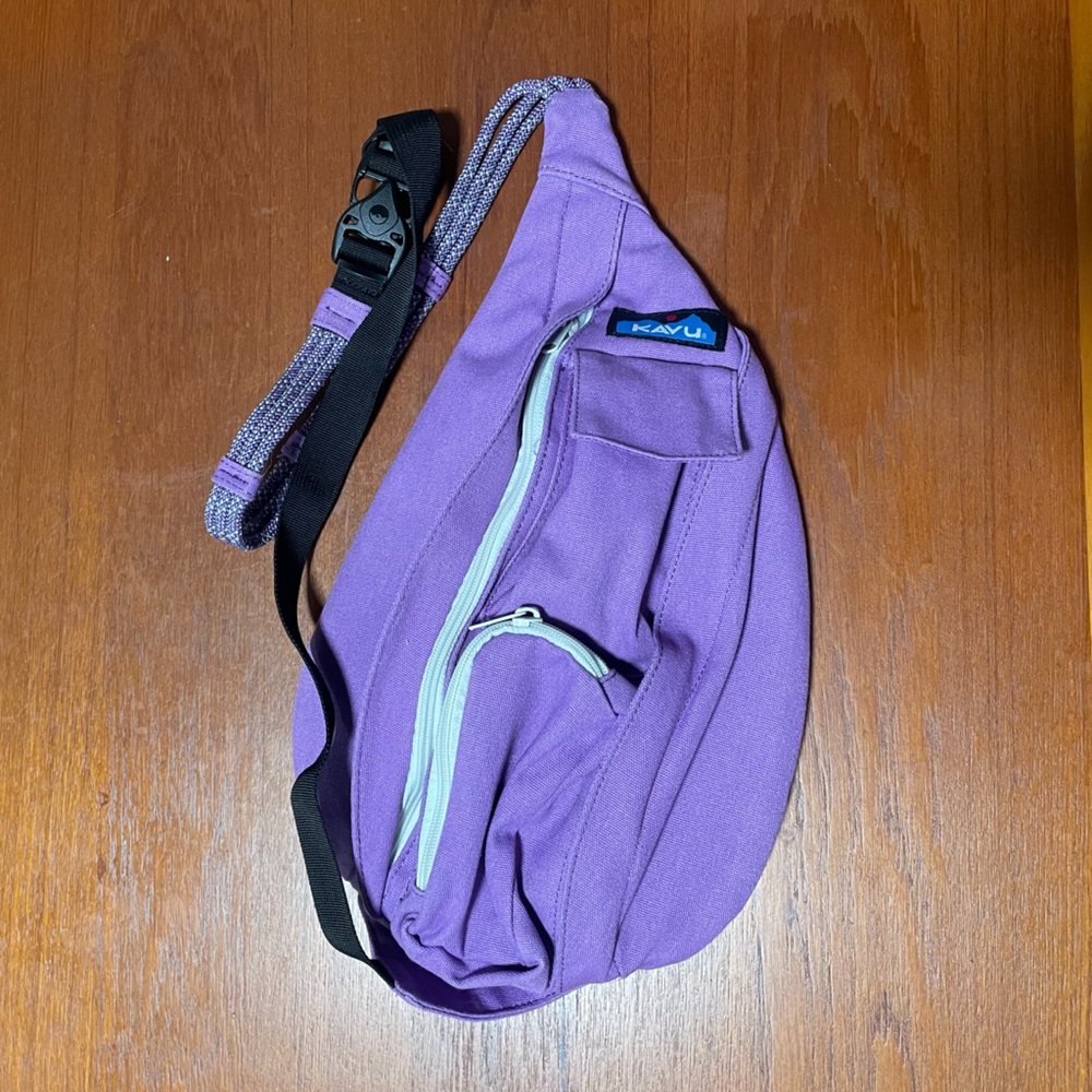 Kavu Mini Rope Bag - Plum Beach crossbody